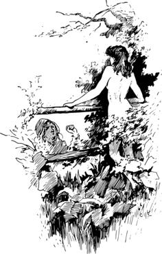 Naked lady in nature