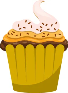 Custard cupcake