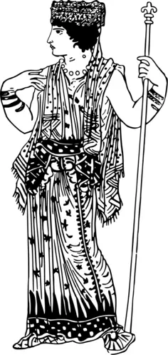 Greek dress illustration