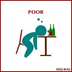 Poor man drinking