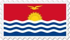 Kiribati flag stamp