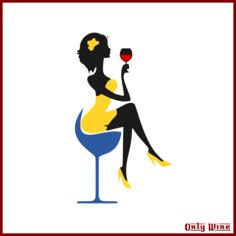 Girl with wine