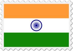 India flag stamp