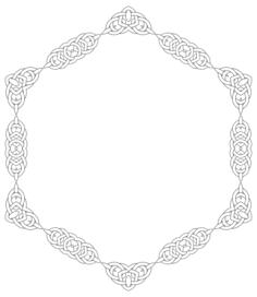 Round knitted frame