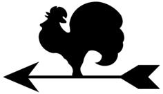 Rooster silhouette image