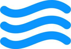 Blue water icon