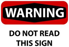 Warning sign image
