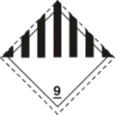 Radioactive pictograph silhouette