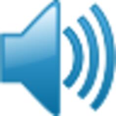 Blue volume symbol