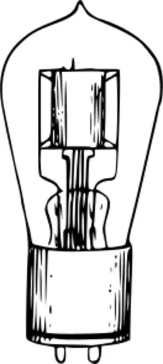 Light bulb monochrome image