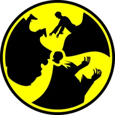 Radioactive warning sign 3