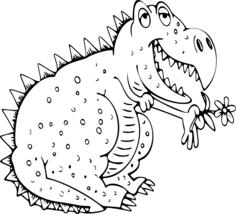 Happy dinosaur image