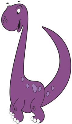 Purple dinosaur