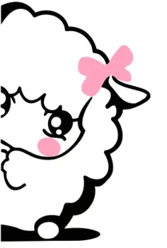 Shy lamb icon