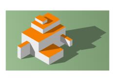 Geometric object with shadow