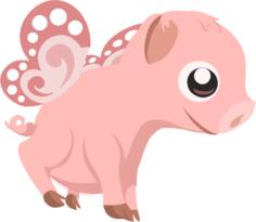 Flying piglet