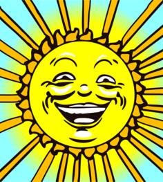 Sun face image