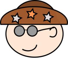 Smiling man with hat