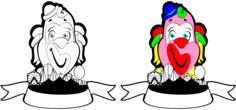 Clown's banners