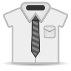 Shirt and tie icon