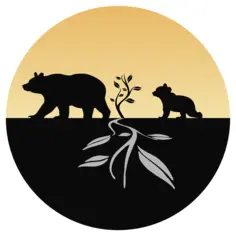 Bear and cub logo
