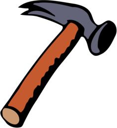 Brown sharp hammer