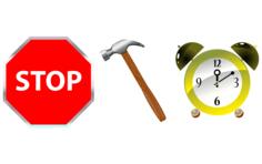 Stop working