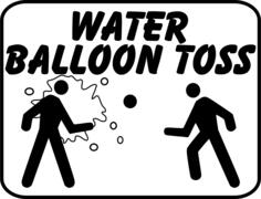Water balloon signs