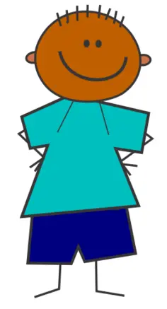 Boy in blue