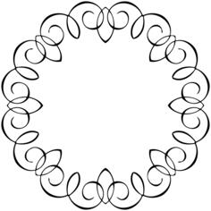 Oval spiral frame