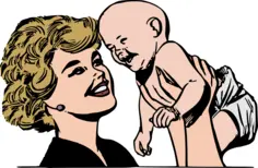 Mother and baby image
