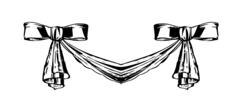 Drapes with bows