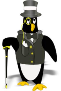 Penguin in tux