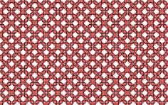 Red intertwined pattern