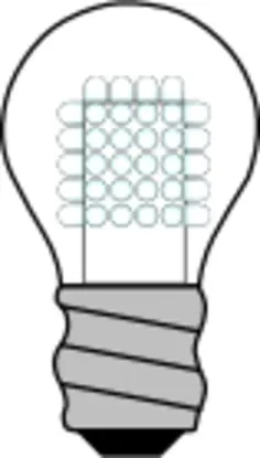 Gray light bulb