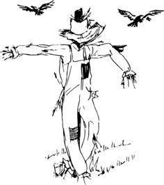 Scarecrow drawing