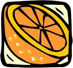 Orange half