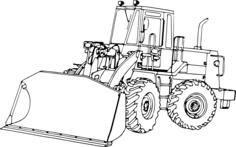 Tractor loader icon