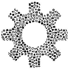 Gear icons