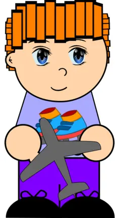 Boy with toy