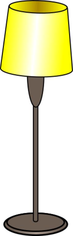 Floor lamp on
