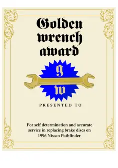 Golden Wrench award