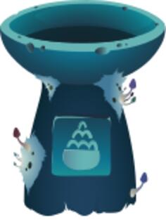 Blue pot