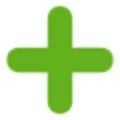 Green plus sign