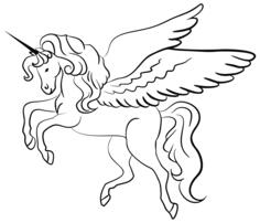 Winged unicorn