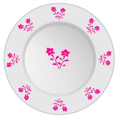 Flowery plate image