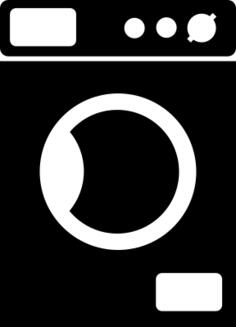 Simple washing machine silhouette