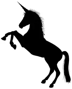 Unicorn silhouette illustration