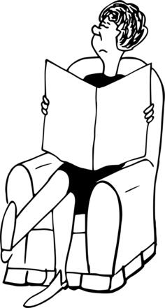 Woman in armchair