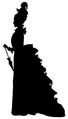 Vintage fashion silhouette